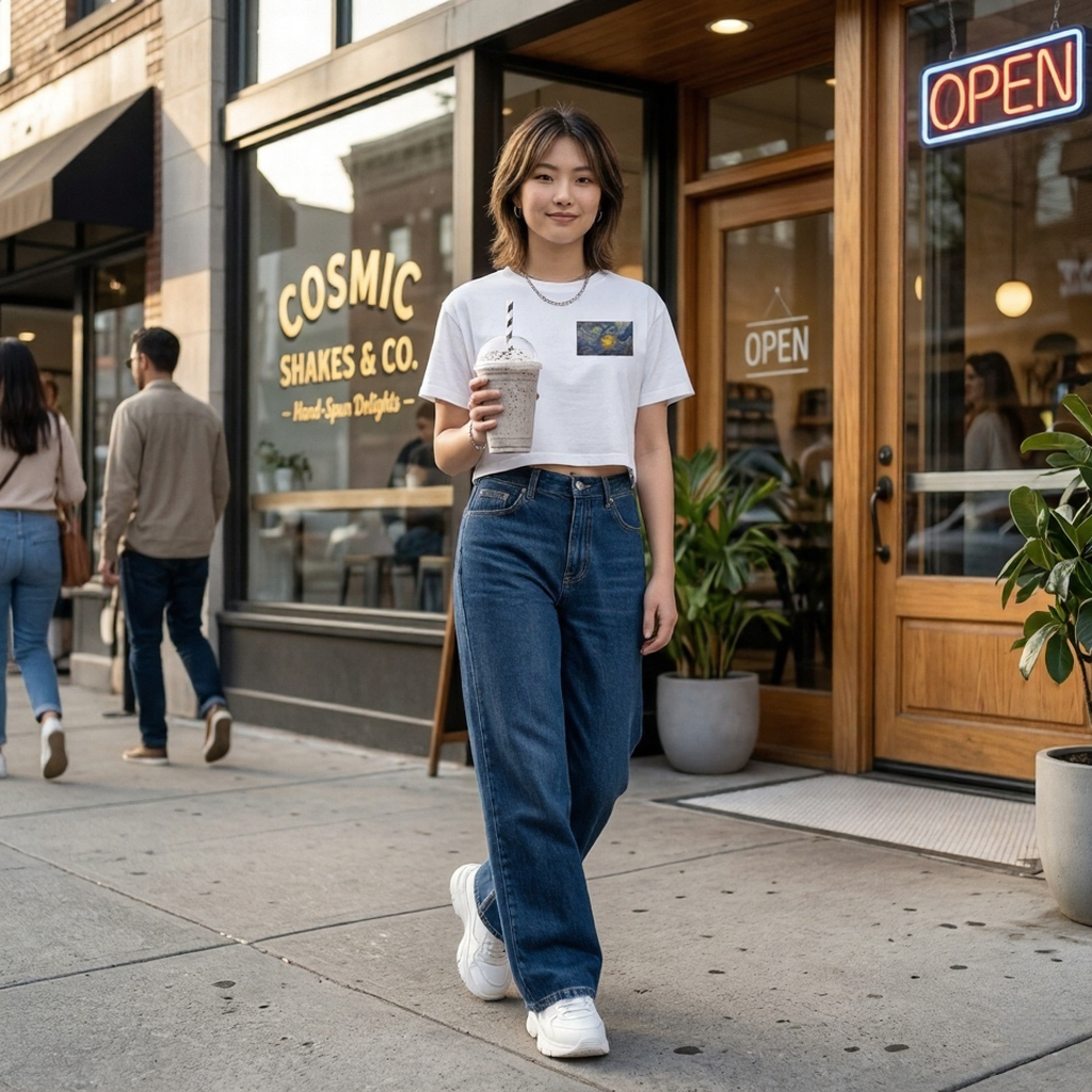 Crop Tee-Painterly Edition