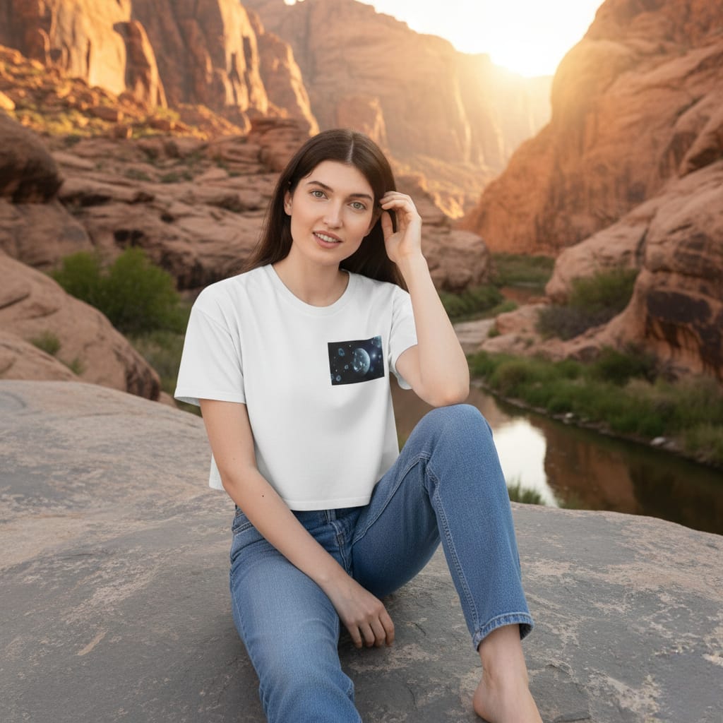 Celestial Cropped Tee