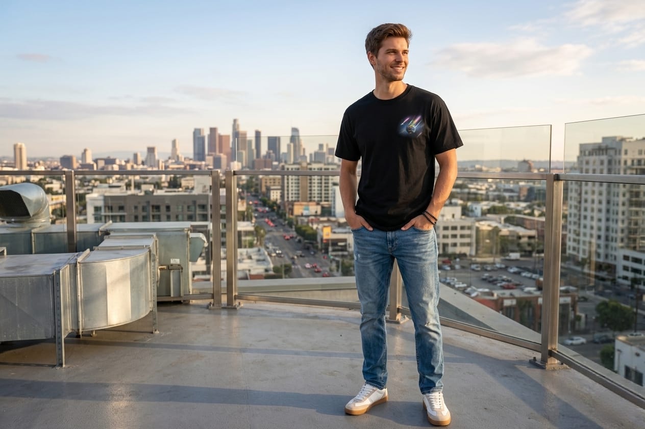 Strike Graphic Tee — Black