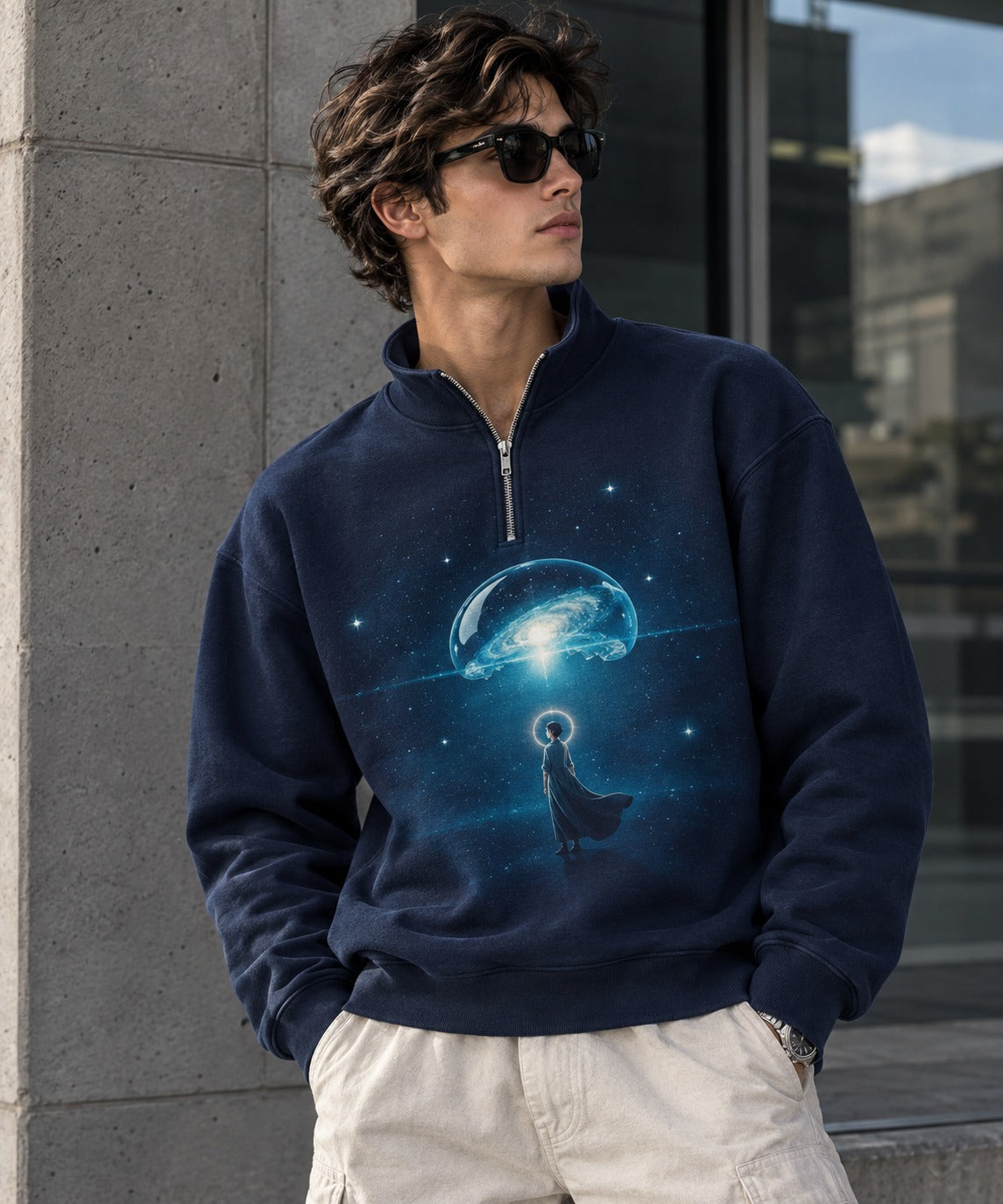 Celestial Oracle Sweatshirt, Heather Grey