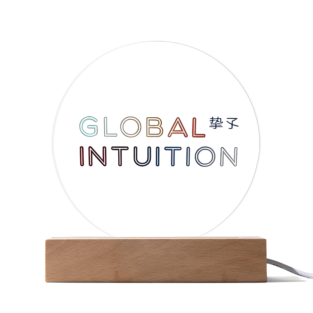 Global Intuition Acrylic Circle Plaque