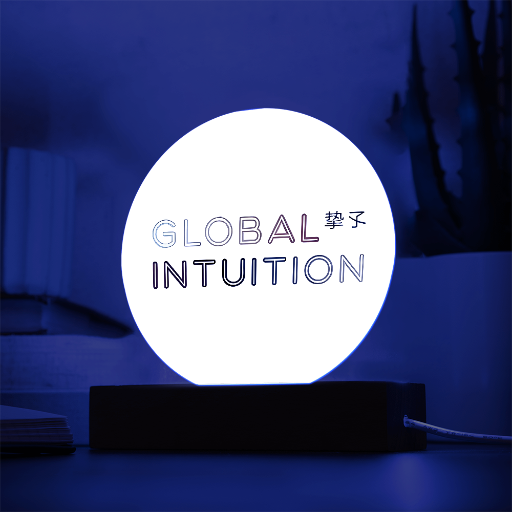 Global Intuition Acrylic Circle Plaque