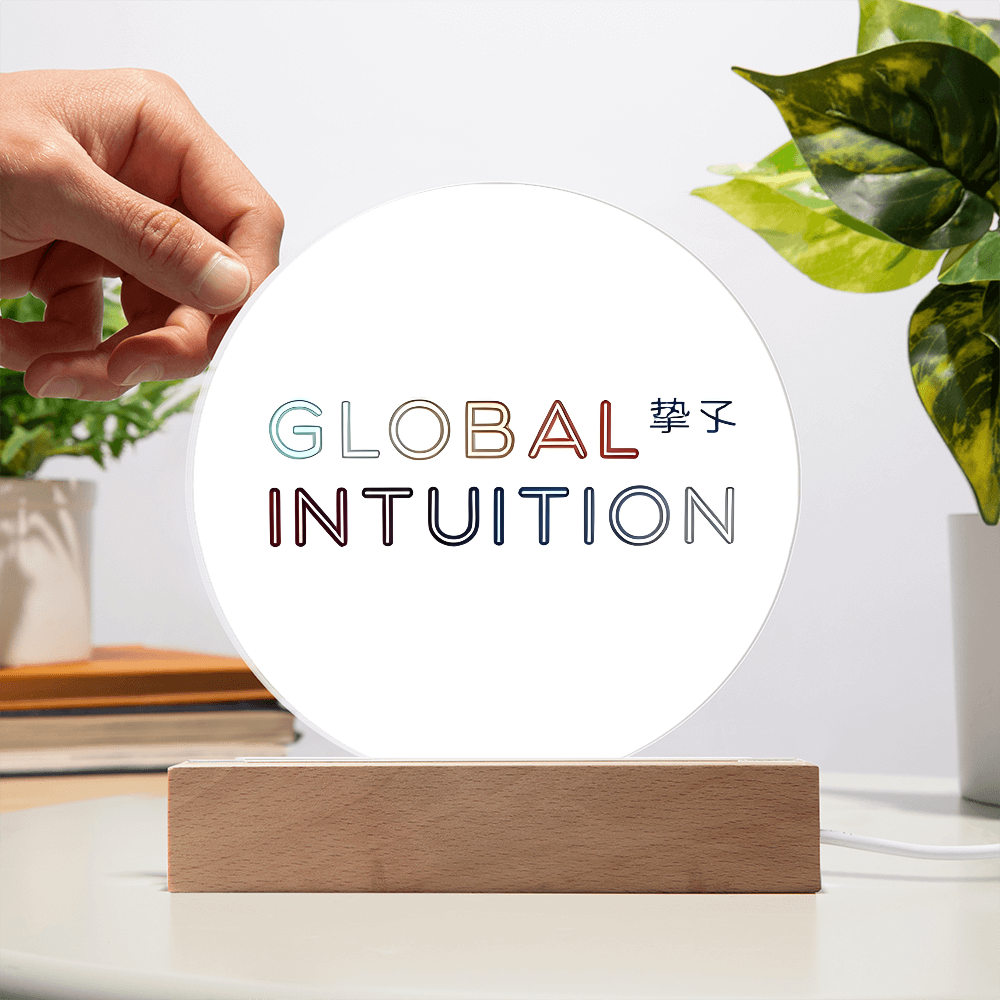 Global Intuition Acrylic Circle Plaque