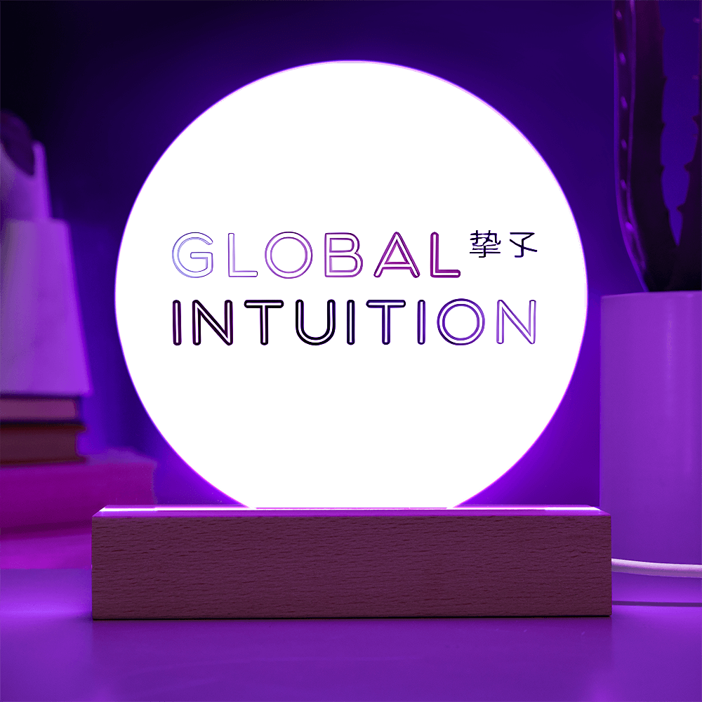 Global Intuition Acrylic Circle Plaque