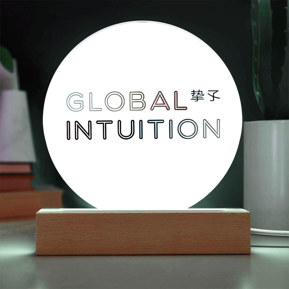Global Intuition Acrylic Circle Plaque