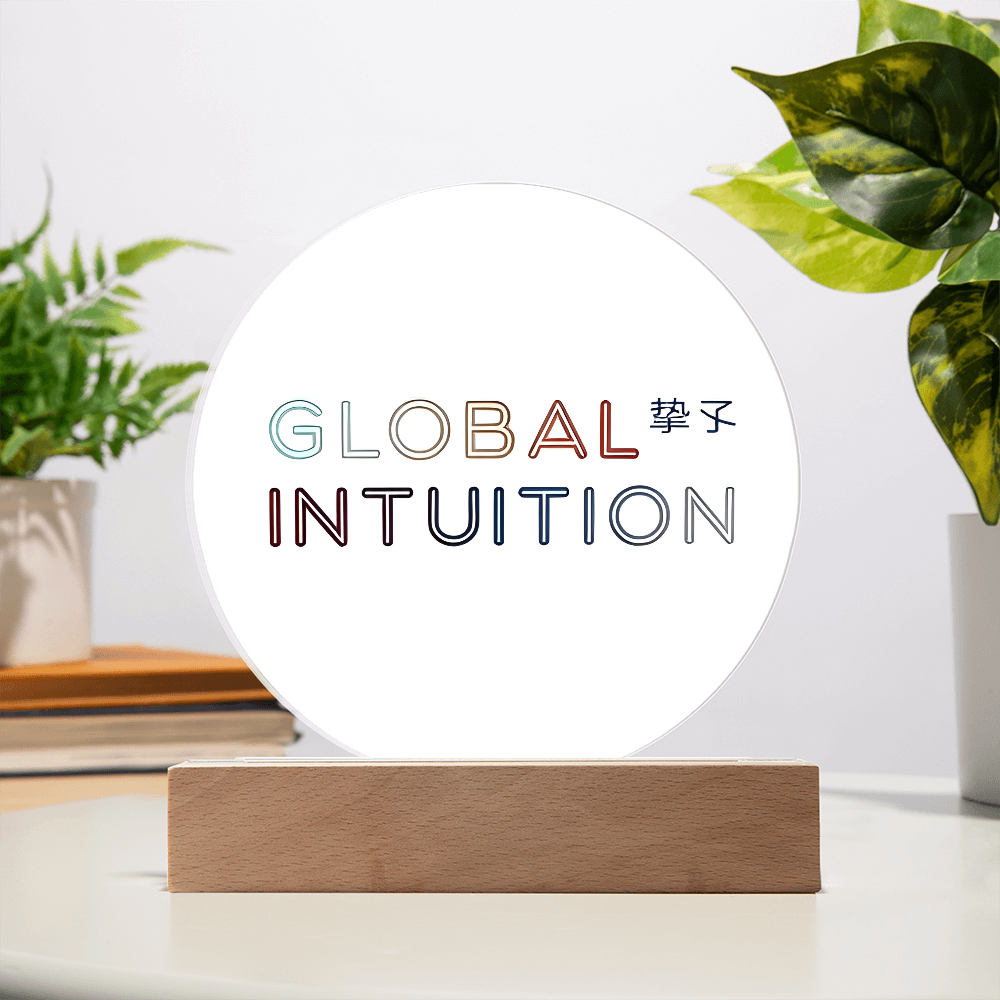 Global Intuition Acrylic Circle Plaque