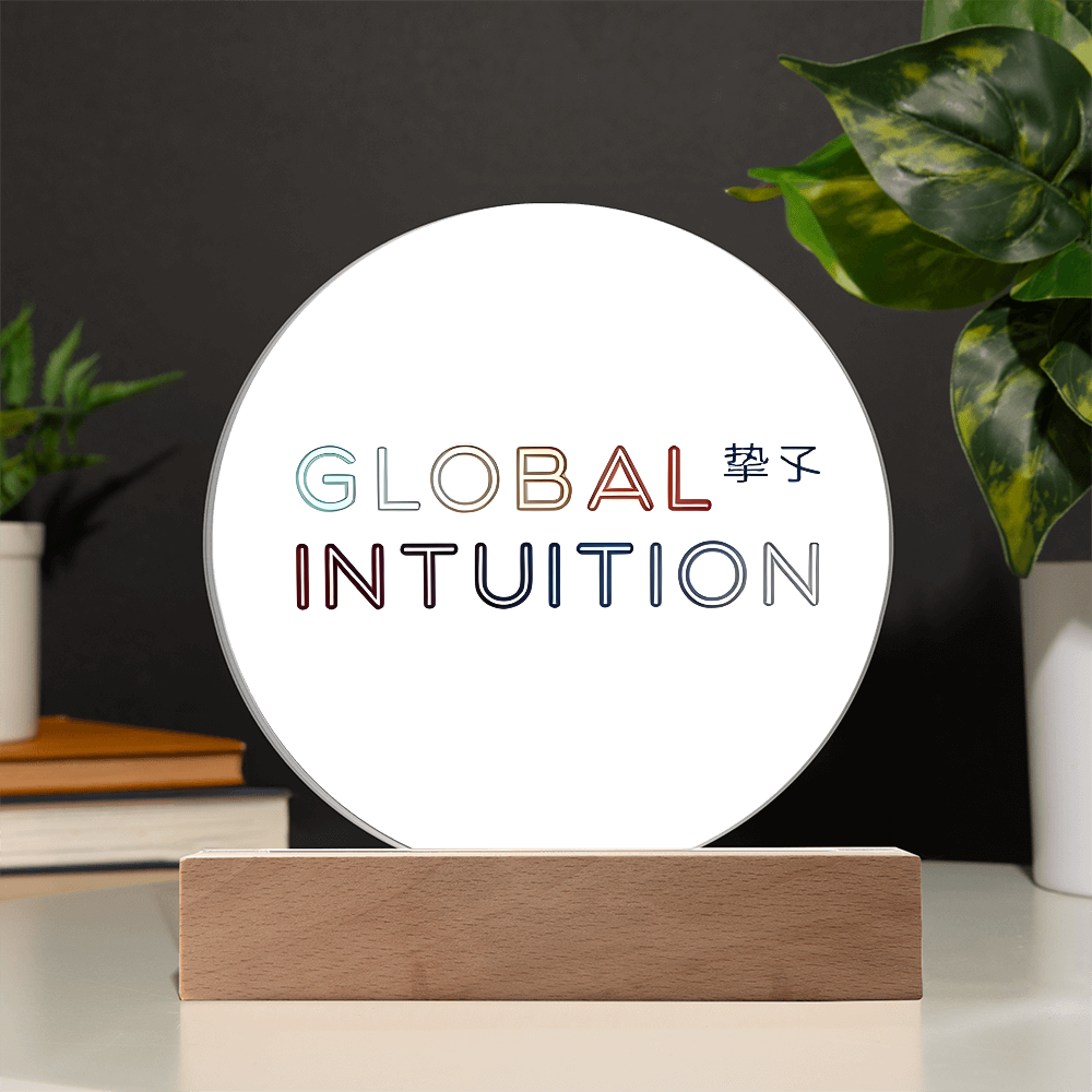 Global Intuition Acrylic Circle Plaque