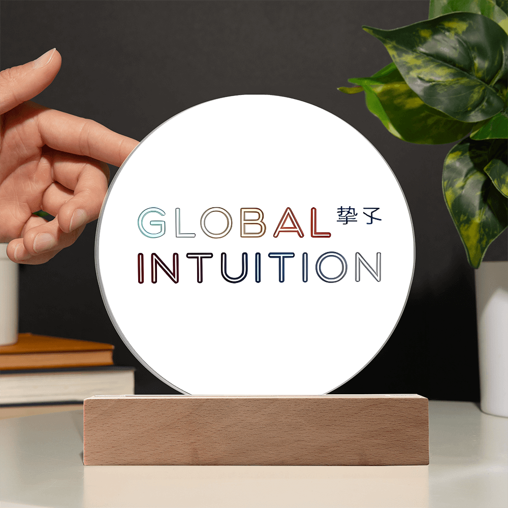 Global Intuition Acrylic Circle Plaque
