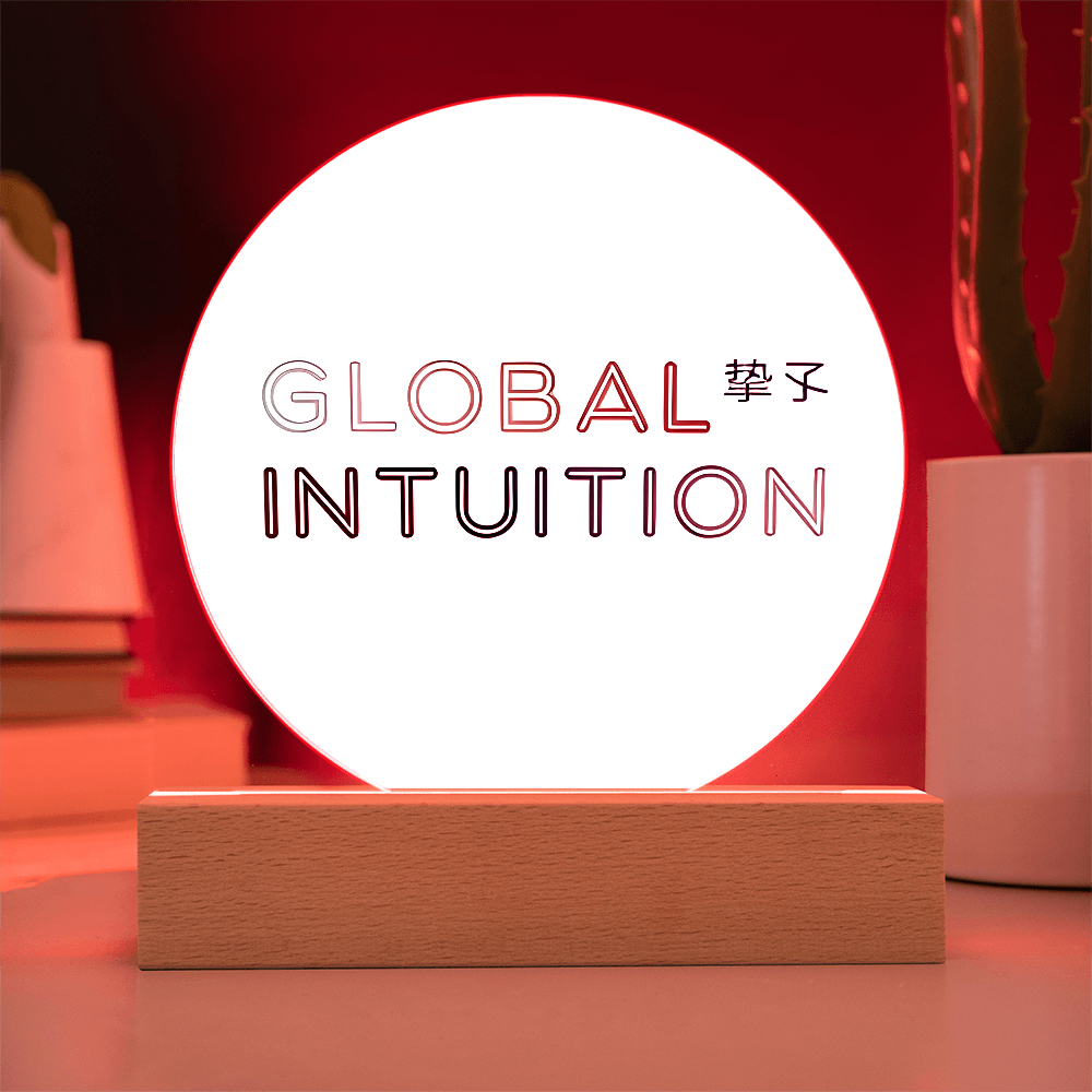 Global Intuition Acrylic Circle Plaque