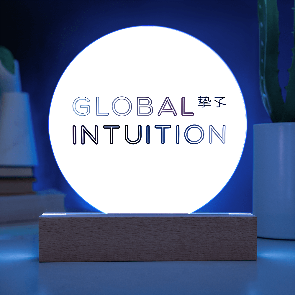 Global Intuition Acrylic Circle Plaque