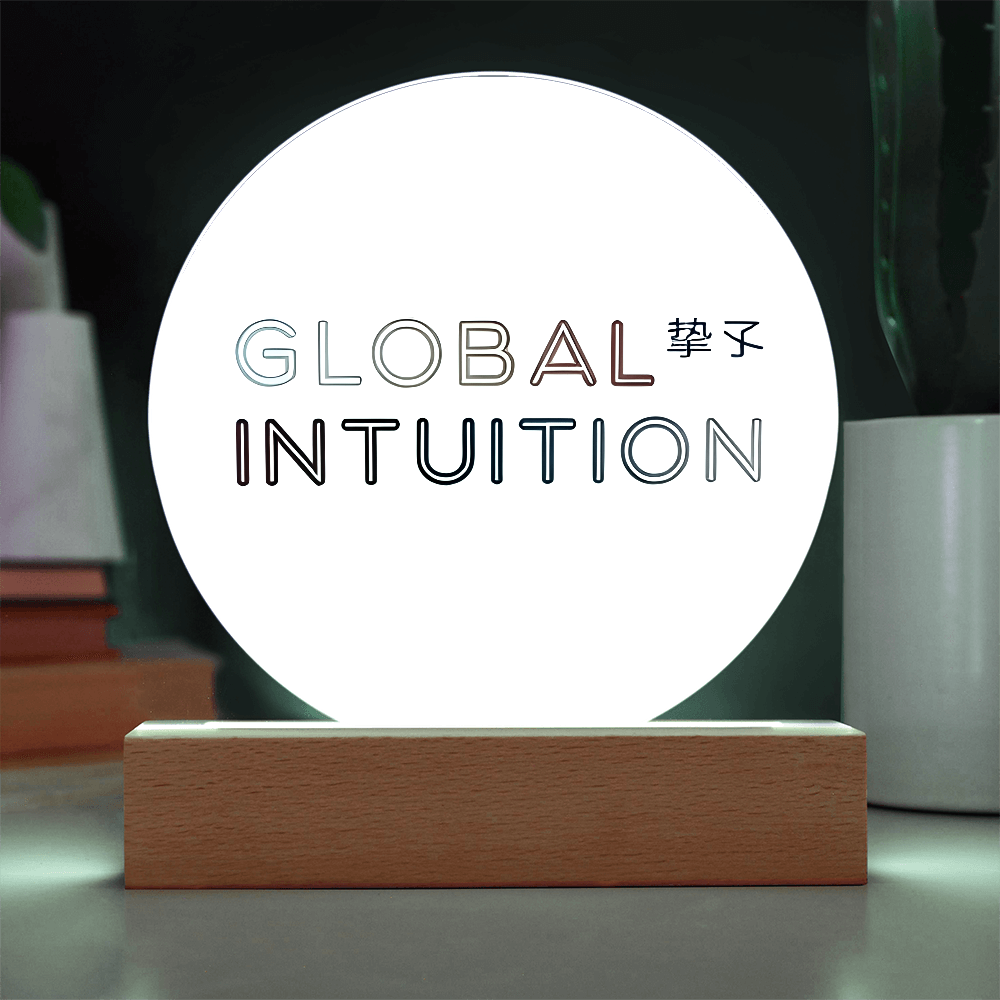 Global Intuition Acrylic Circle Plaque
