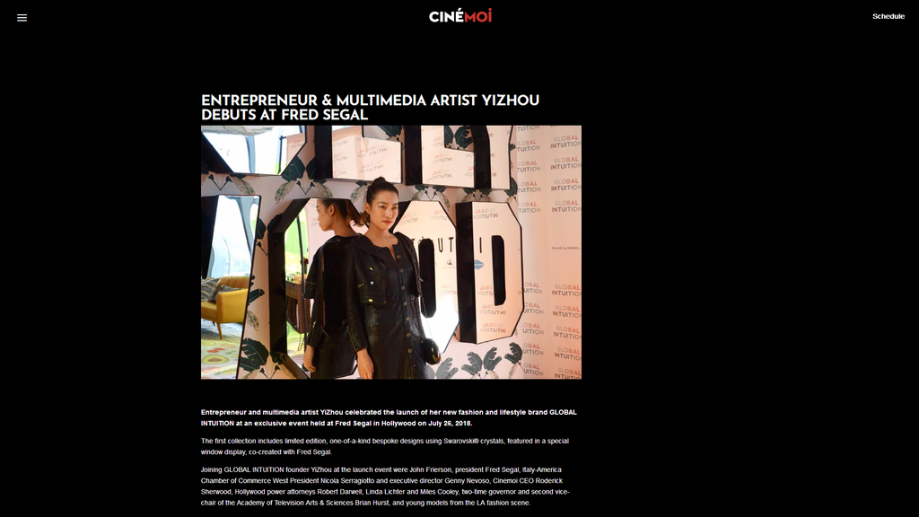 Entrepreneur & Multimedia Artist Yizhou Debuts At Fred Segal