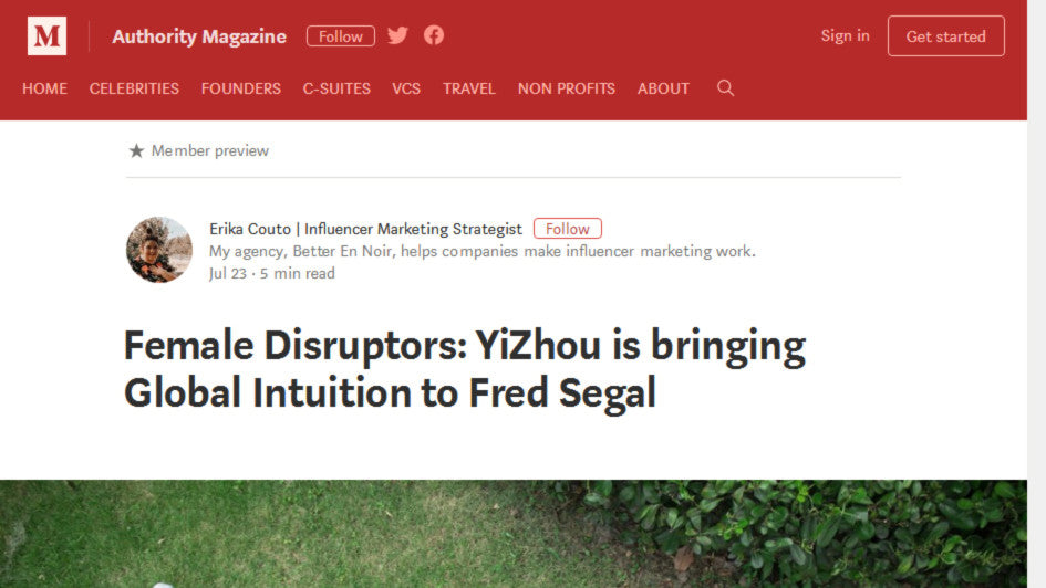 Female Disruptors YiZhou is bringing Global Intuition to Fred Segal