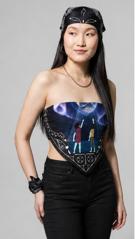 Cosmic Portal Bandana Corset Top