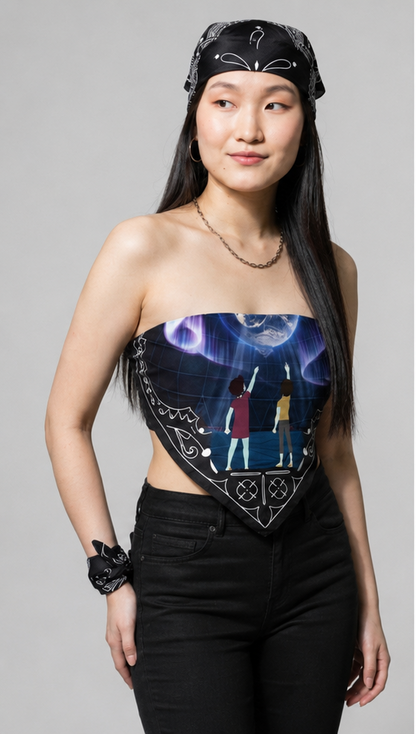 Cosmic Portal Bandana Corset Top