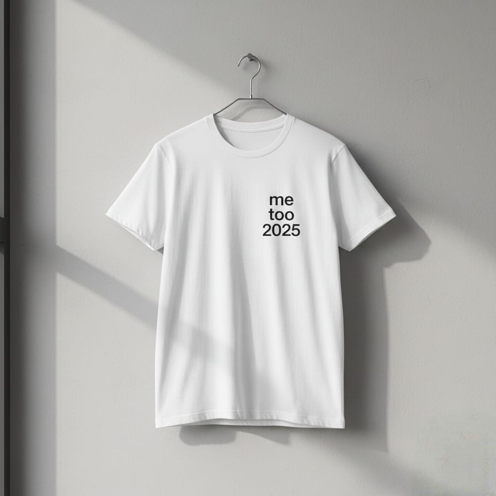 me too 2025 T-shirt | Minimalist Text Tee | Protest Statement Shirt