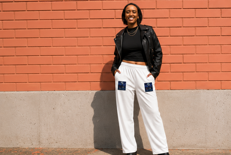 Moonlit Nights Wide-Leg Sweatpants