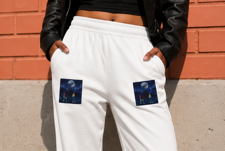 Moonlit Nights Wide-Leg Sweatpants