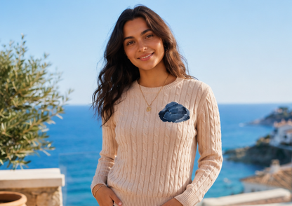 Cloud Nine Cable-Knit Sweater