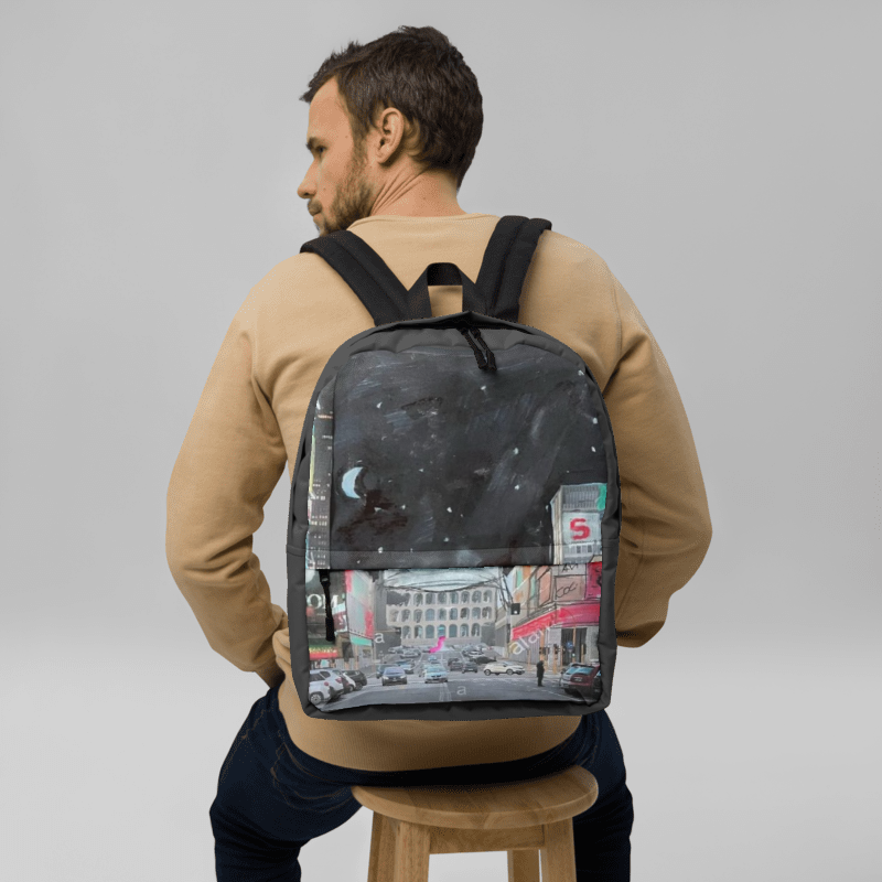Cityscape Night Sky Backpack