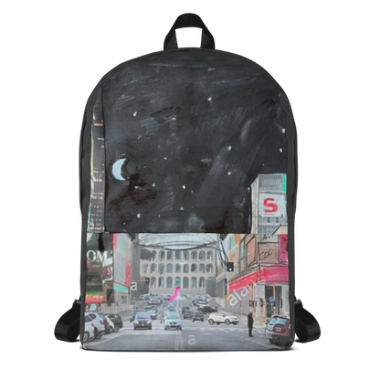 Cityscape Night Sky Backpack