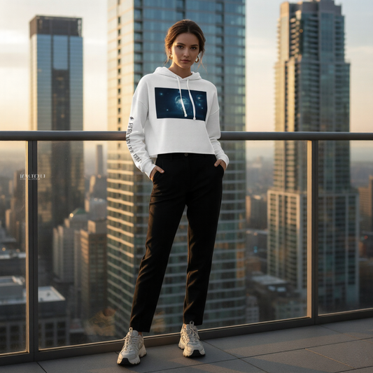 Cosmic Vision Cropped Hoodie