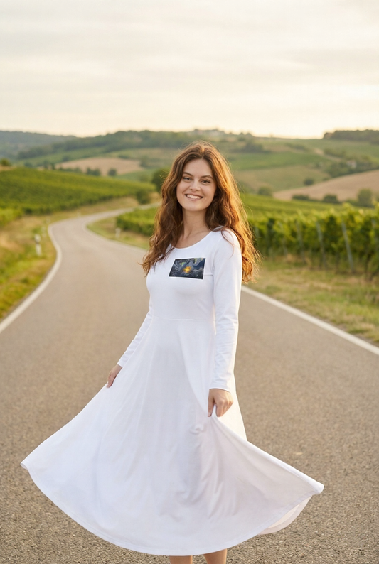 Celestial Dreams Long Sleeve Maxi Dress