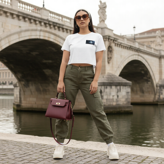 Cropped Utility Tee