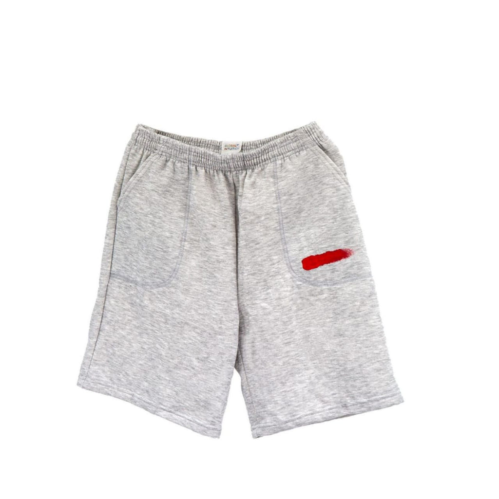 Grey Short pants with Red stroke