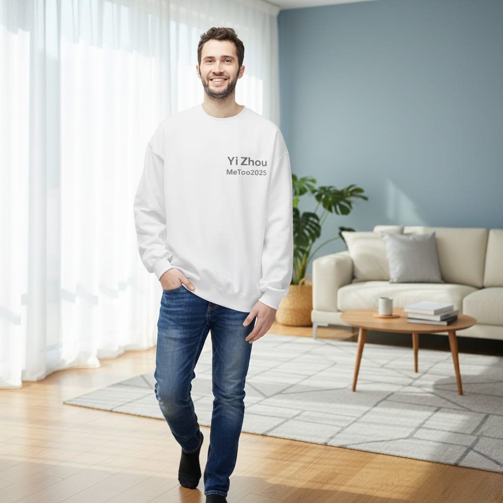 Yi Zhou MeToo2025 Sweatshirt | Name Text Crewneck