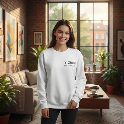 Yi Zhou MeToo2025 Sweatshirt | Name Text Crewneck
