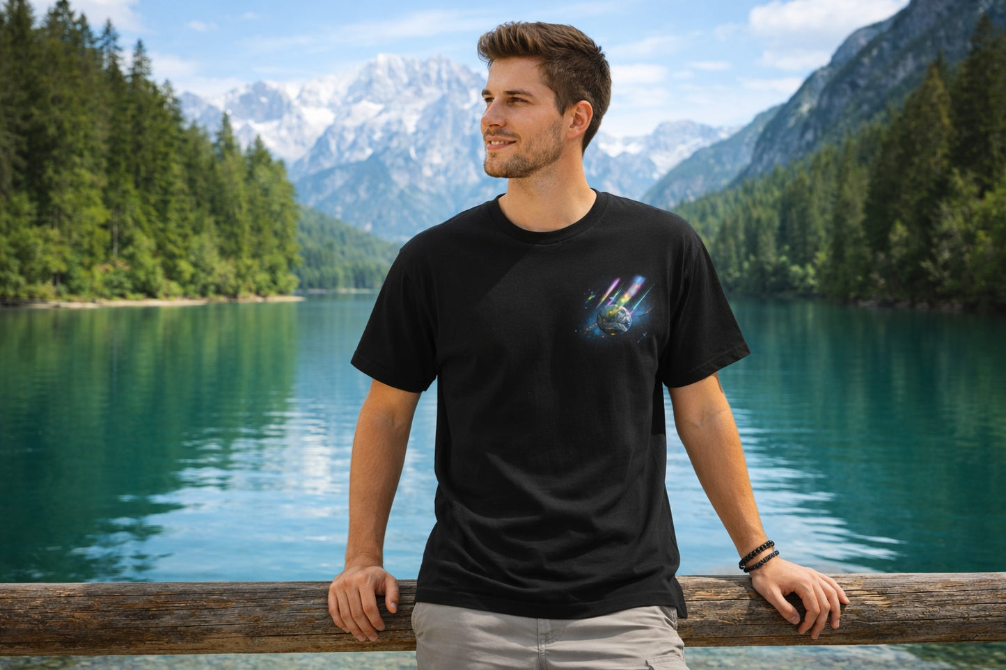 Strike Graphic Tee — Black