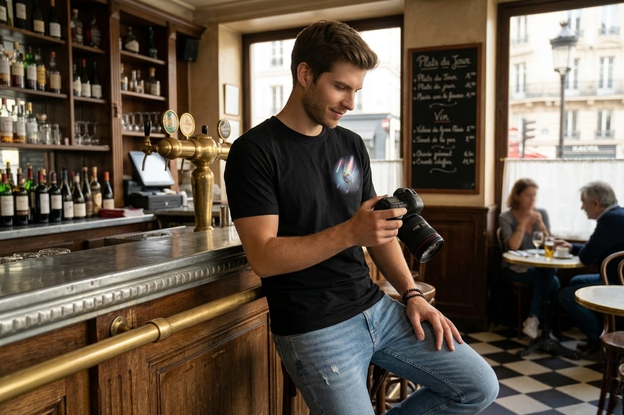 Strike Graphic Tee — Black