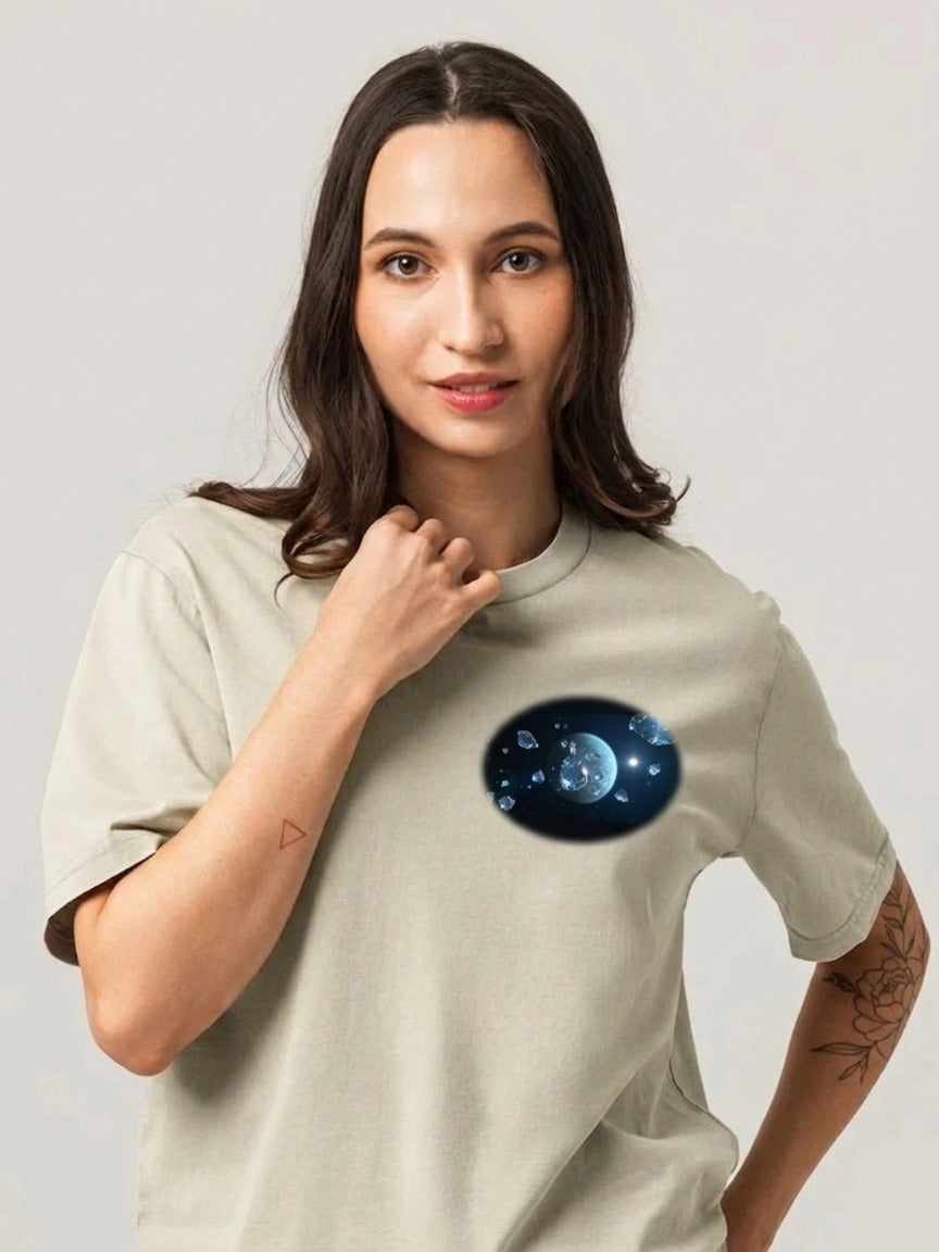 Cosmic Fragment Oversized T-Shirt