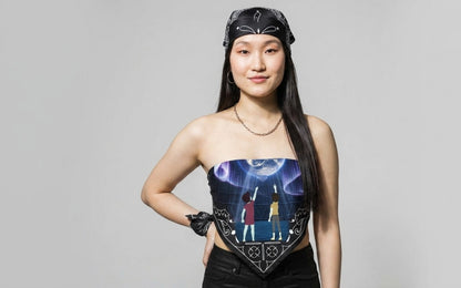 Cosmic Portal Bandana Corset Top