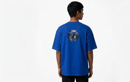 Star Gazer Oversized Graphic Tee — "Into the Unknown"