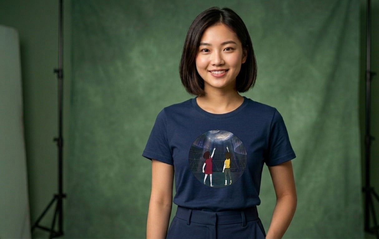 Cosmic Wonder" Graphic Tee – Stargazer Unisex T-Shirt