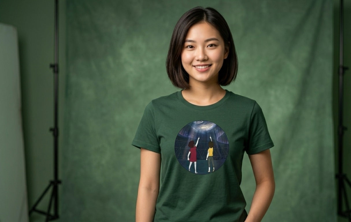 Cosmic Wonder" Graphic Tee – Stargazer Unisex T-Shirt