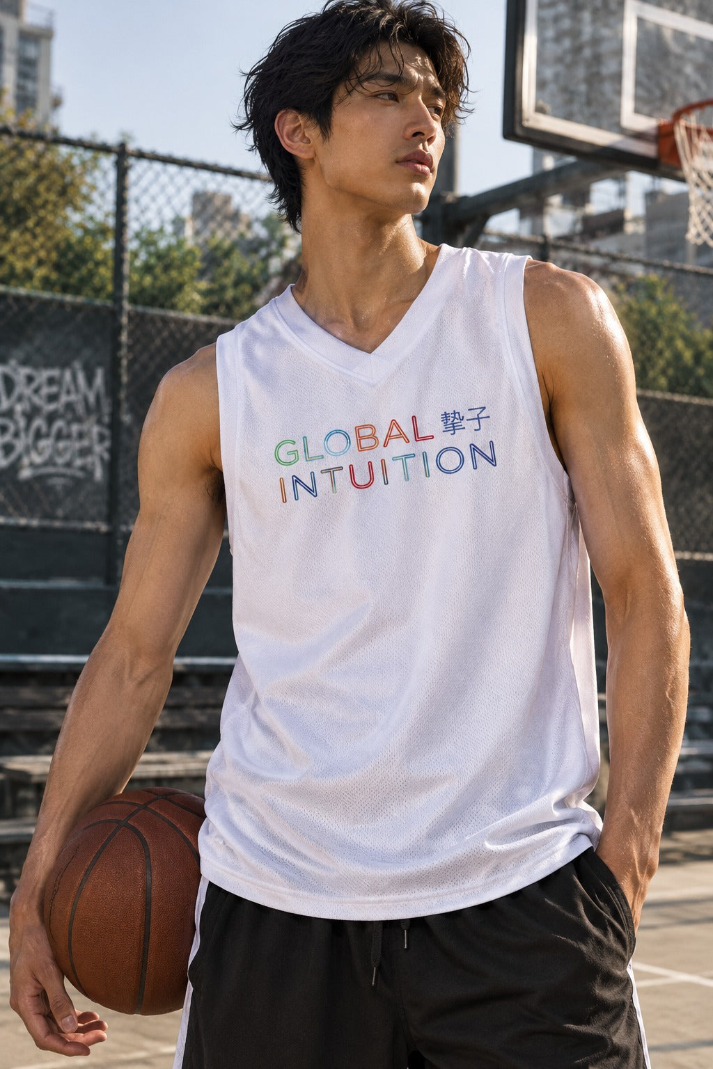 Global Intuition Mesh Jersey & Shorts Set — Sky Blue