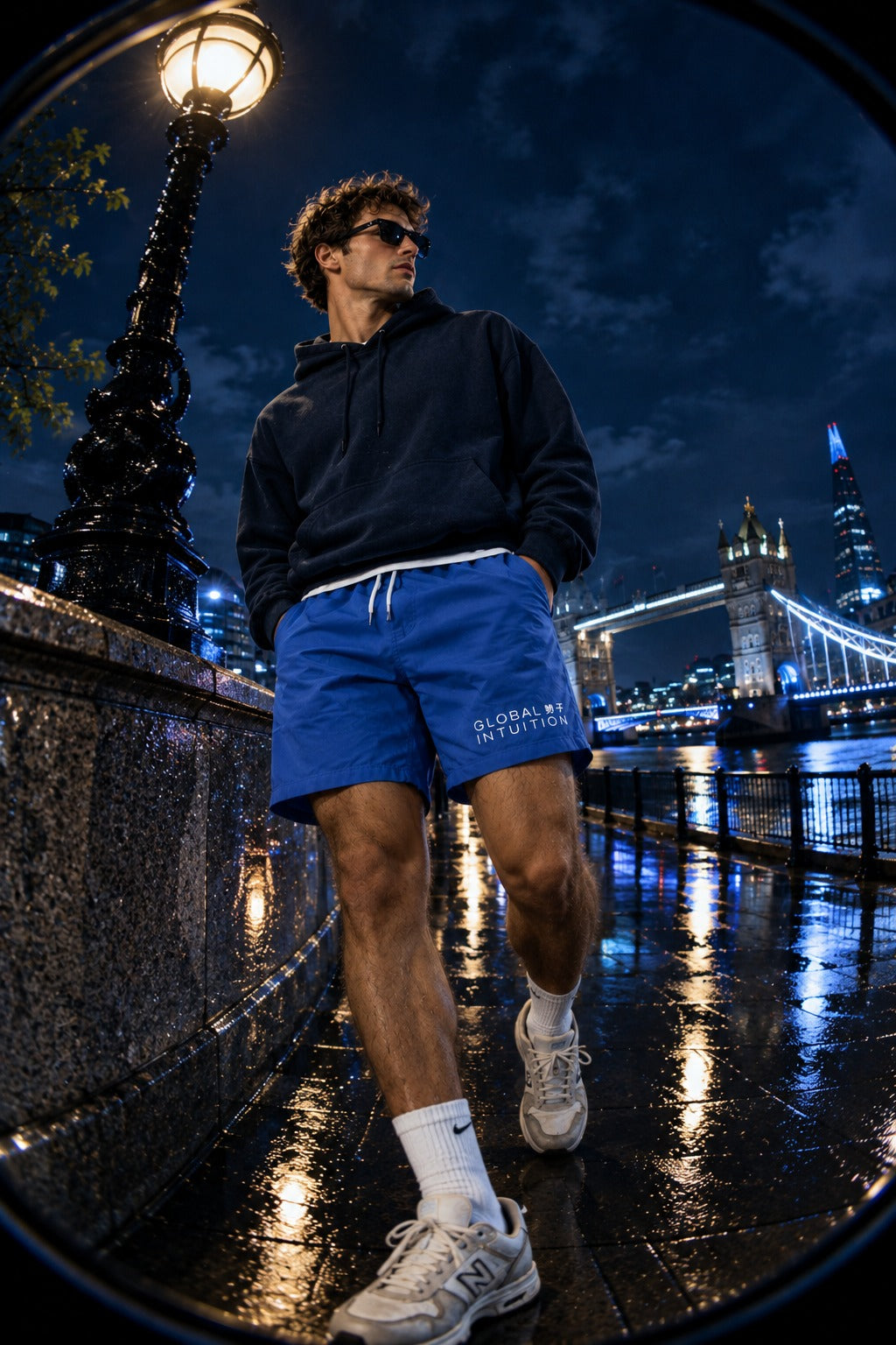Global Intuition Swim Shorts — Royal Blue