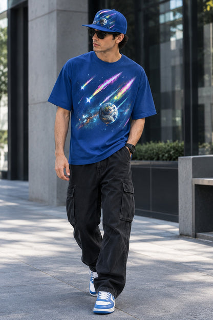 Cosmic Comet Graphic Tee, Red