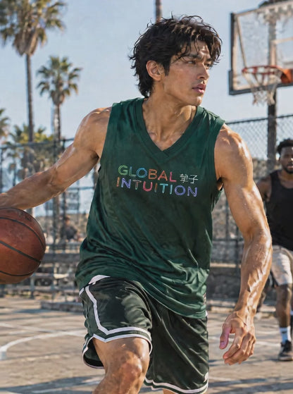 Global Intuition Mesh Jersey & Shorts Set — Sky Blue