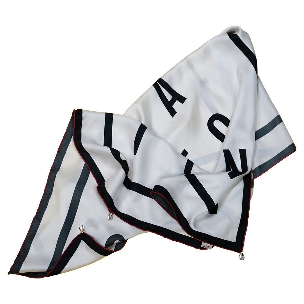 Black and White Global Intuition Scarf
